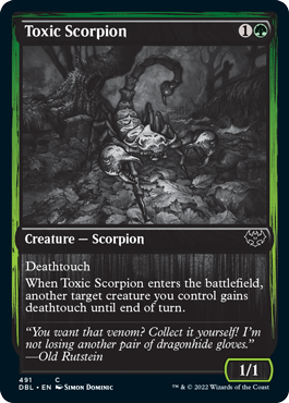 Toxic Scorpion [Innistrad: Double Feature] Magic: The Gathering