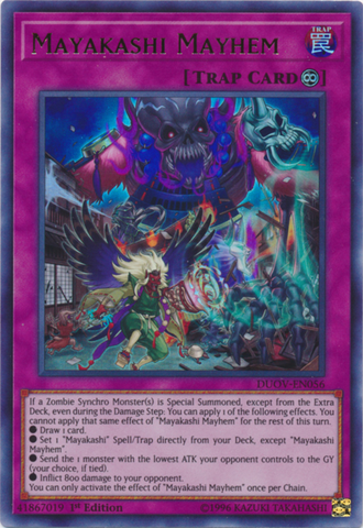 Mayakashi Mayhem [DUOV-EN056] Ultra Rare - Yugioh Cards For Your TCG Needs!