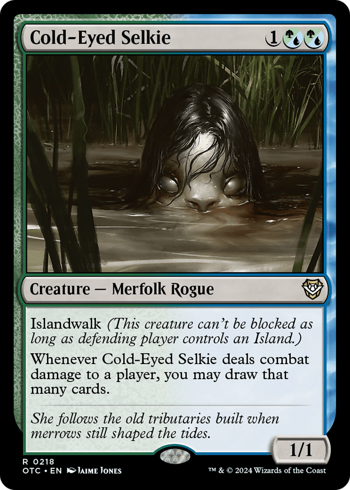 Cold-Eyed Selkie [Outlaws of Thunder Junction Commander] Magic: The Gathering