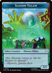 Spider // Illusion Villain Double-Sided Token [Marvel's Spider-Man Tokens] Magic: The Gathering
