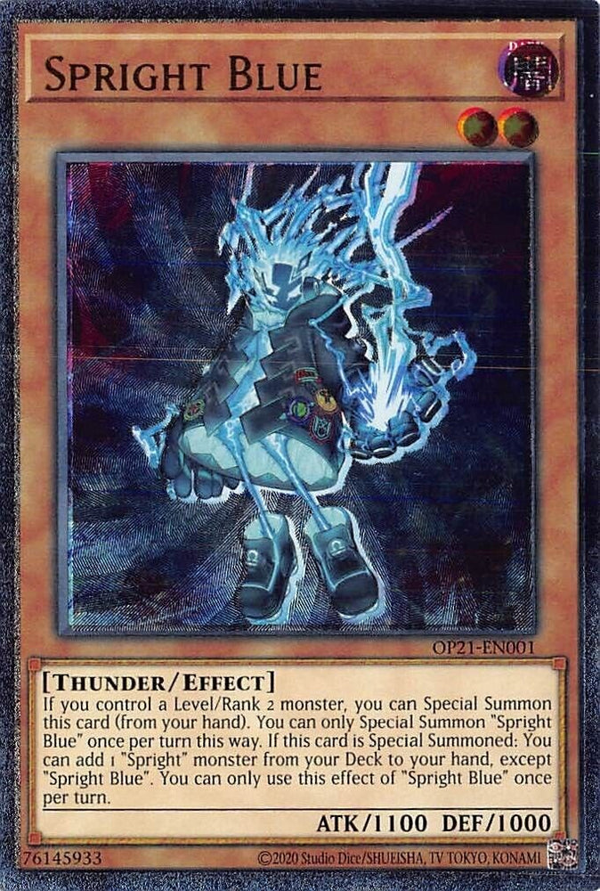 Spright Blue [OP21-EN001] Ultimate Rare - Yugioh Cards For Your TCG Needs!