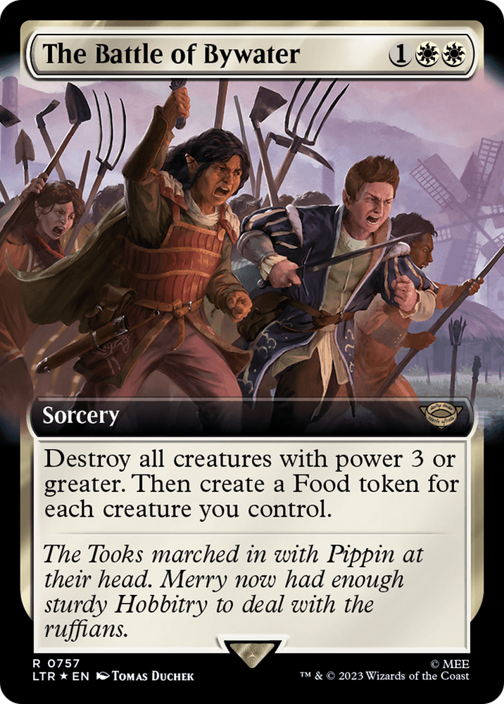 The Battle of Bywater (Extended Art) (Surge Foil) [The Lord of the Rings: Tales of Middle-Earth] Magic: The Gathering