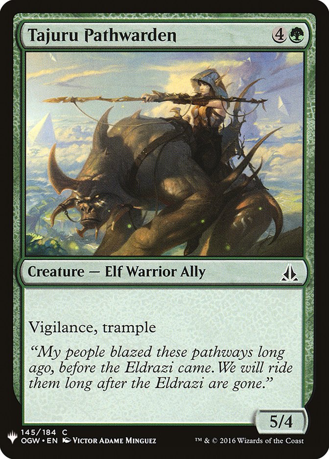 Tajuru Pathwarden [Mystery Booster] Magic: The Gathering