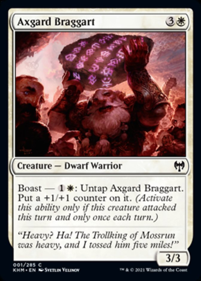 Axgard Braggart [Kaldheim] Magic: The Gathering