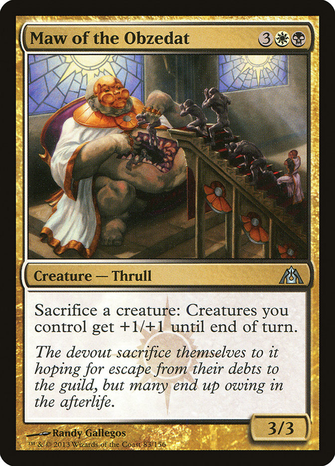 Maw of the Obzedat [Dragon's Maze] Magic: The Gathering