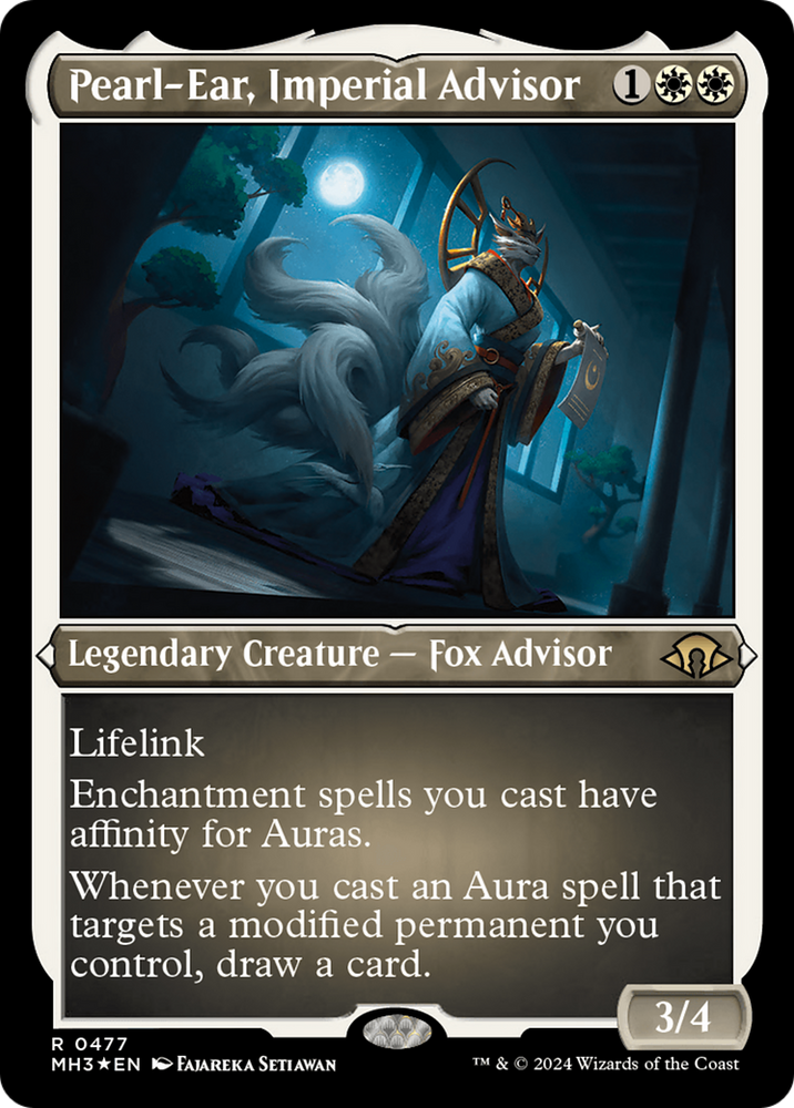 Pearl-Ear, Imperial Advisor (Foil Etched) [Modern Horizons 3] Magic: The Gathering