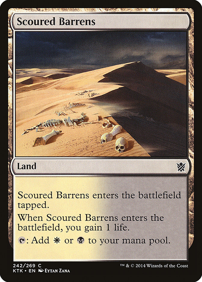 Scoured Barrens [Khans of Tarkir] Magic: The Gathering