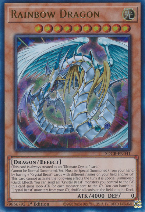 Rainbow Dragon [SDCB-EN041] Ultra Rare - Yugioh Cards For Your TCG Needs!