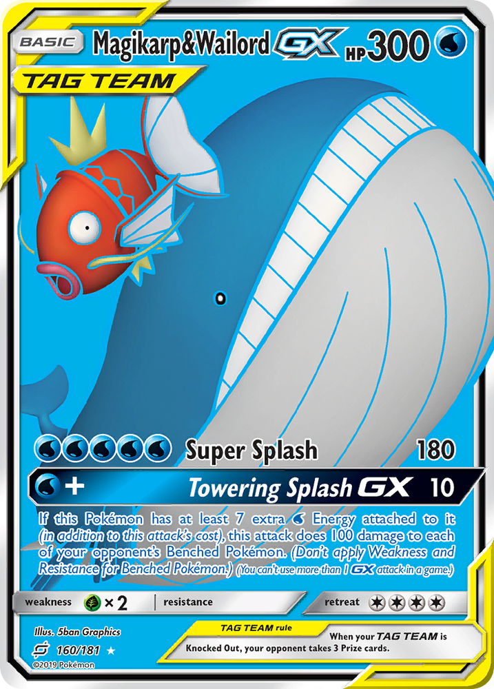 Magikarp & Wailord GX (160/181) [Sun & Moon: Team Up] Pokémon