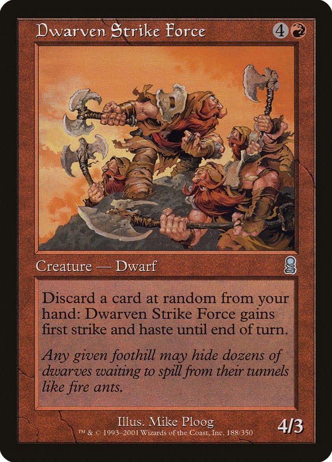 Dwarven Strike Force [Odyssey] Magic: The Gathering