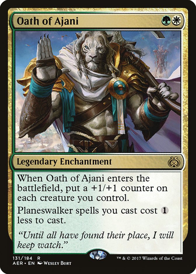 Oath of Ajani [Aether Revolt] Magic: The Gathering