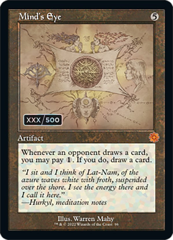 Mind's Eye (Retro Schematic) (Serialized) [The Brothers' War Retro Artifacts] Magic: The Gathering