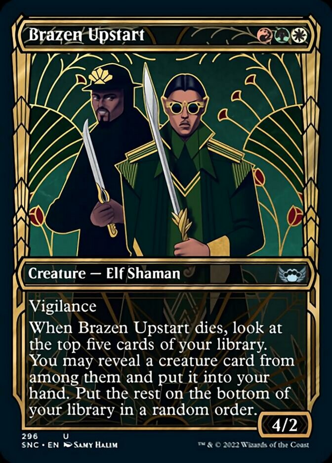 Brazen Upstart (Showcase Golden Age) [Streets of New Capenna] Magic: The Gathering