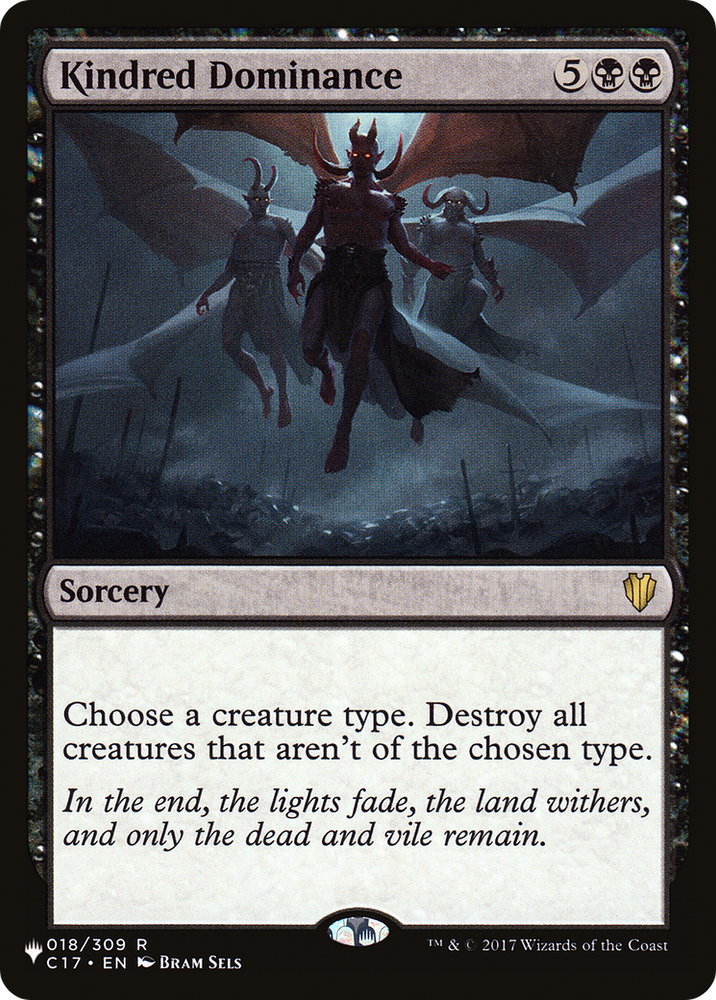 Kindred Dominance [The List] Magic: The Gathering