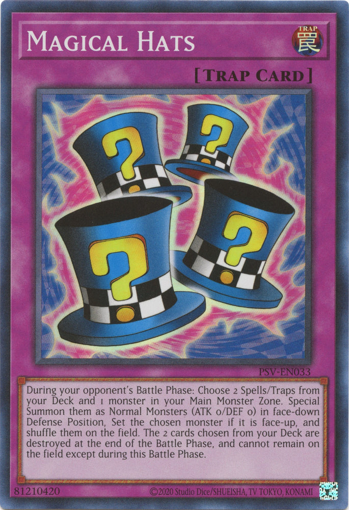 Magical Hats (25th Anniversary) [PSV-EN033] Super Rare - Yugioh Cards For Your TCG Needs!