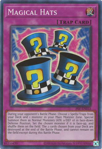 Magical Hats (25th Anniversary) [PSV-EN033] Super Rare - Yugioh Cards For Your TCG Needs!