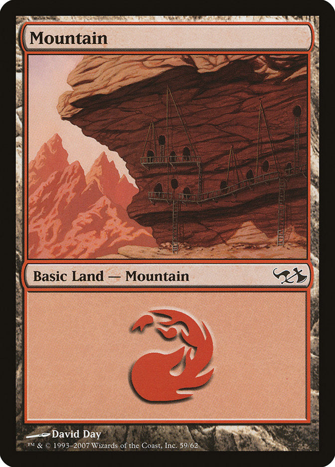 Mountain (59) [Duel Decks: Elves vs. Goblins] Magic: The Gathering