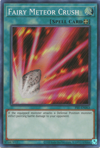 Fairy Meteor Crush (25th Anniversary) [PSV-EN063] Super Rare - Yugioh Cards For Your TCG Needs!