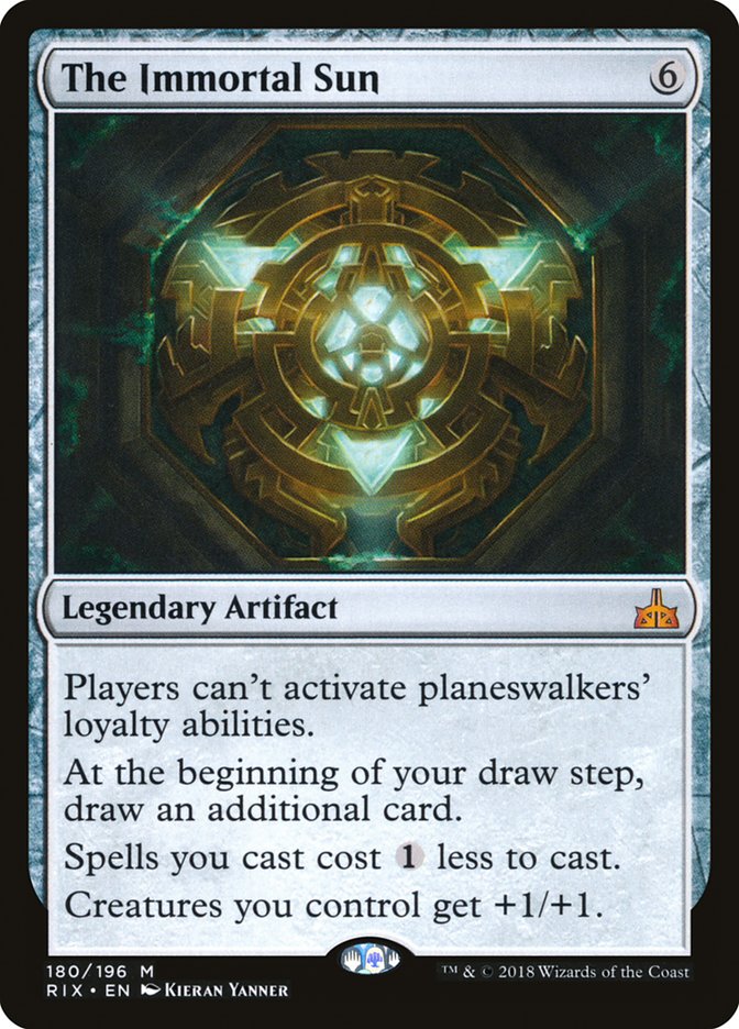 The Immortal Sun [Rivals of Ixalan] Magic: The Gathering