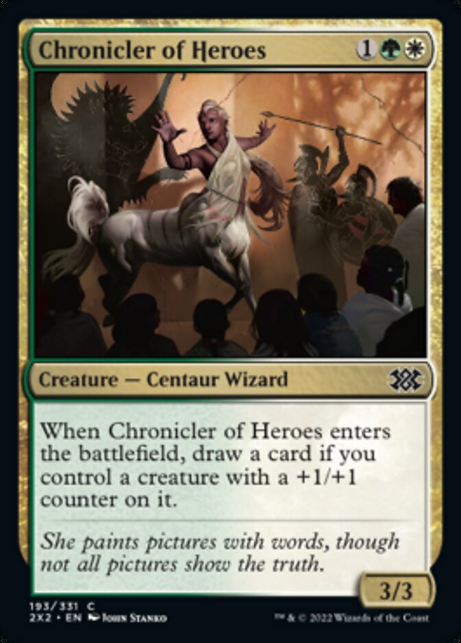 Chronicler of Heroes [Double Masters 2022] Magic: The Gathering