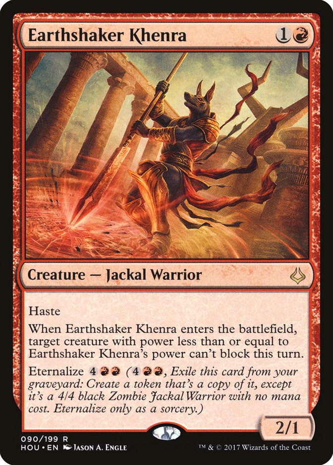 Earthshaker Khenra [Hour of Devastation] Magic: The Gathering
