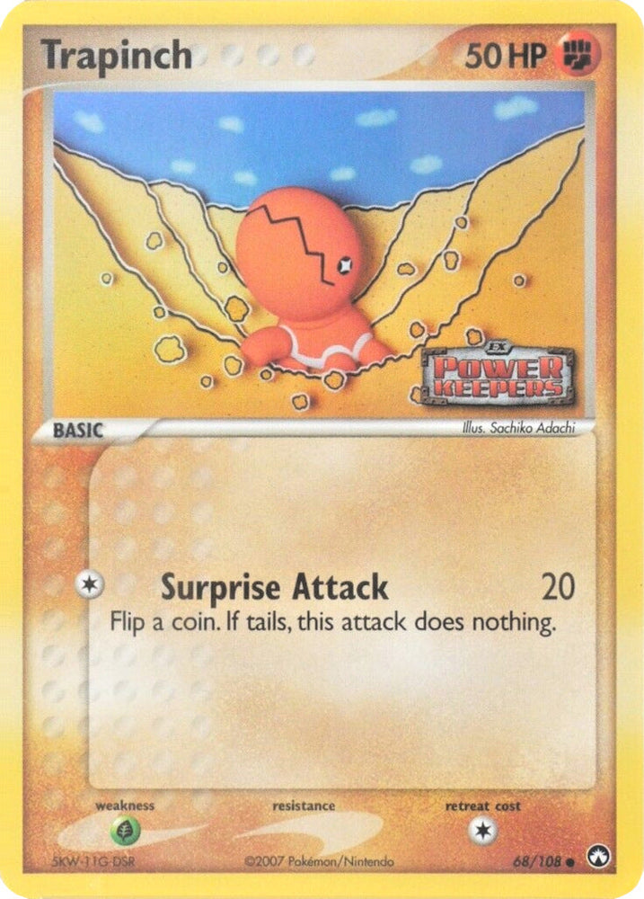 Trapinch (68/108) (Stamped) [EX: Power Keepers] Pokémon