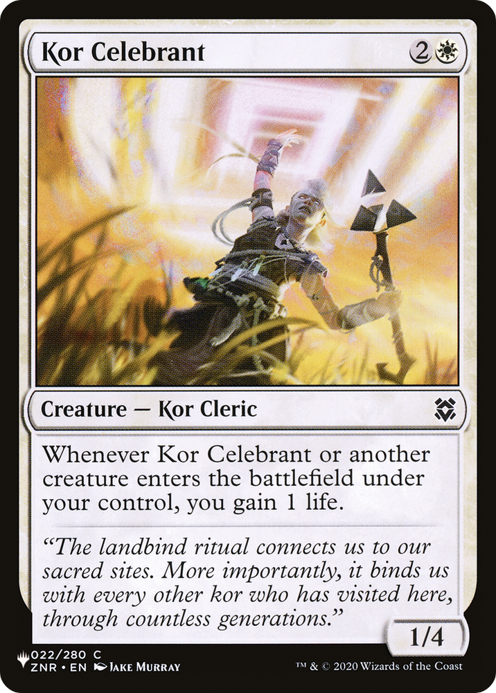 Kor Celebrant [The List] Magic: The Gathering
