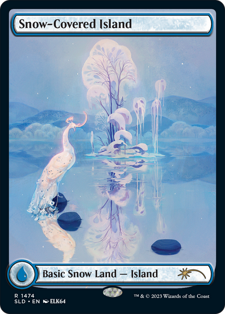 Snow-Covered Island (1474) [Secret Lair Drop Series] Magic: The Gathering
