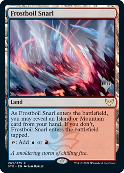 Frostboil Snarl (Promo Pack) [Strixhaven: School of Mages Promos] Magic: The Gathering