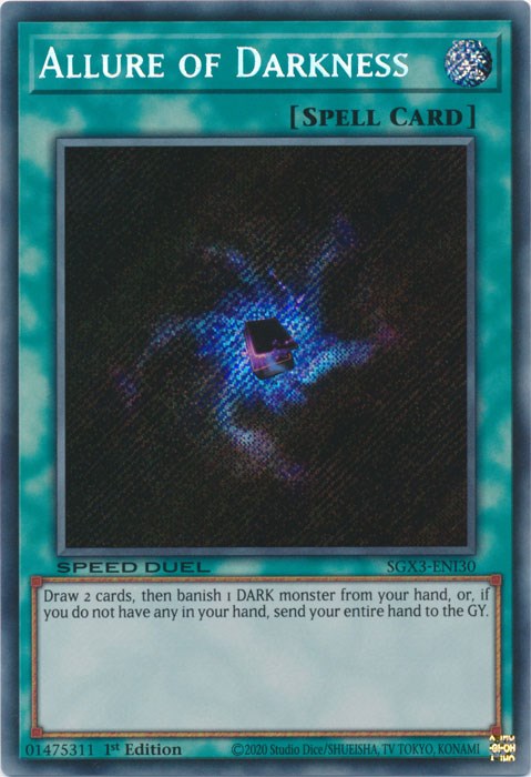 Allure of Darkness [SGX3-ENI30] Secret Rare - Yugioh Cards For Your TCG Needs!