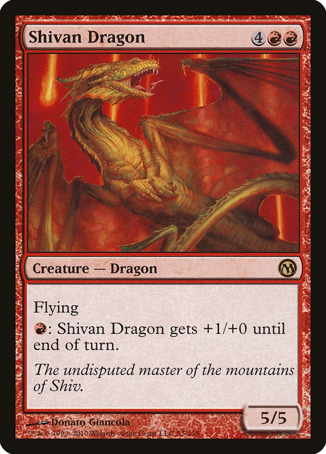 Shivan Dragon [Duels of the Planeswalkers] Magic: The Gathering