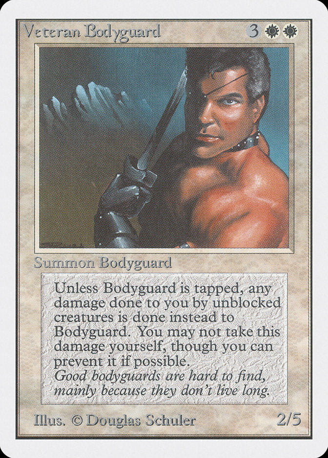 Veteran Bodyguard [Unlimited Edition] Magic: The Gathering