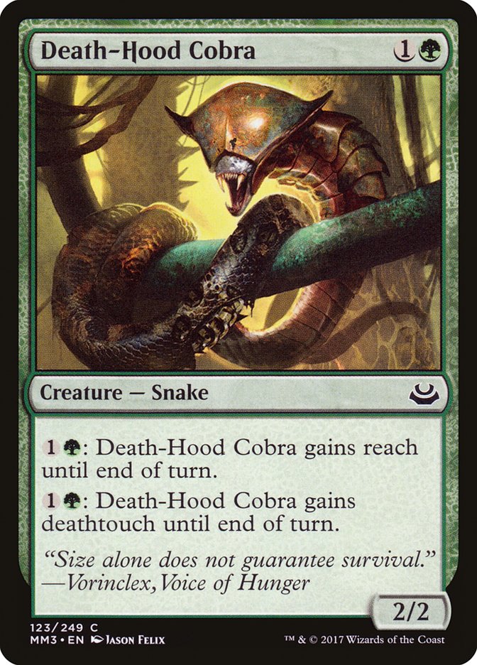 Death-Hood Cobra [Modern Masters 2017] Magic: The Gathering