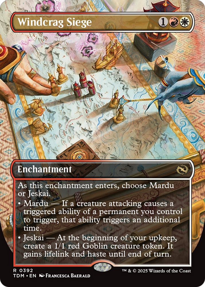 Windcrag Siege (Borderless) [Tarkir: Dragonstorm] Magic: The Gathering