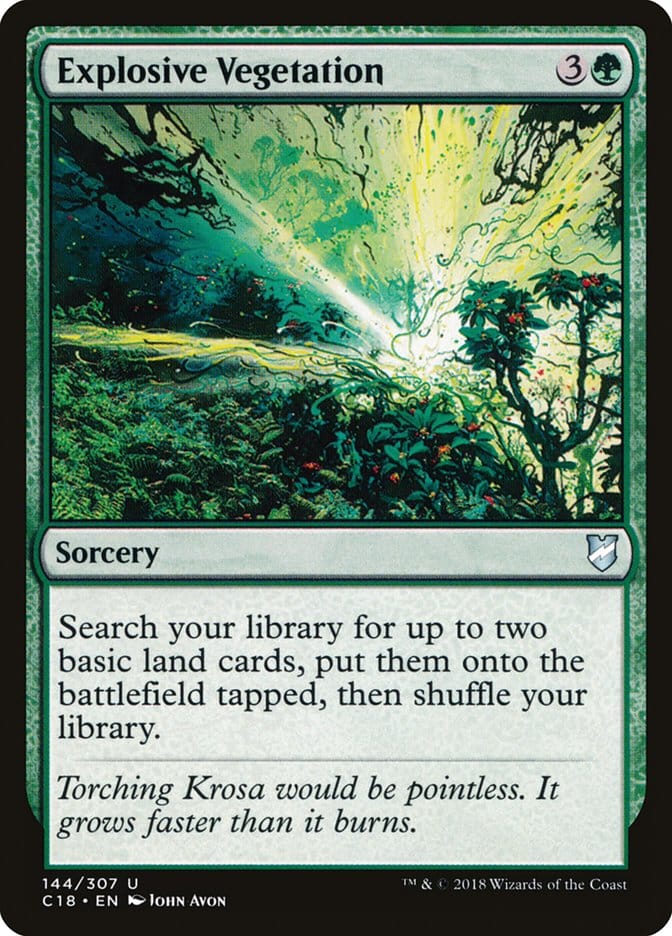 Explosive Vegetation [Commander 2018] Magic: The Gathering