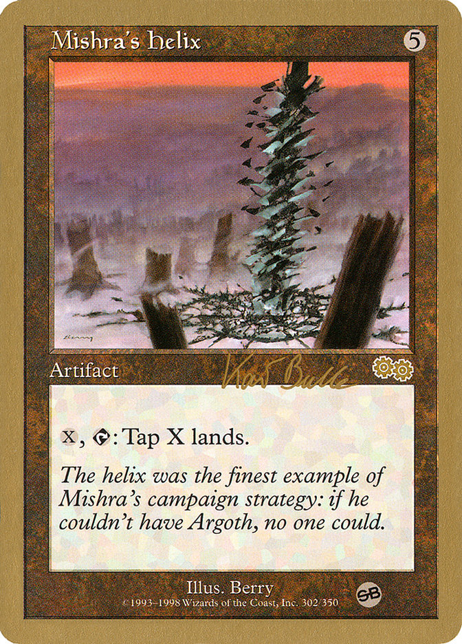 Mishra's Helix (Kai Budde) (SB) [World Championship Decks 1999] Magic: The Gathering