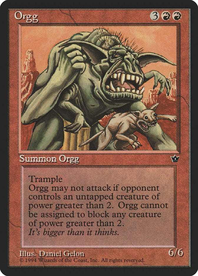 Orgg [Fallen Empires] Magic: The Gathering