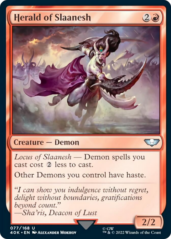 Herald of Slaanesh [Warhammer 40,000] Magic: The Gathering