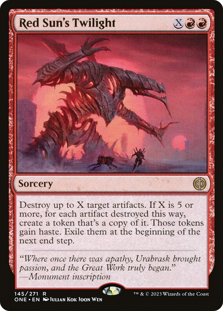 Red Sun's Twilight [Phyrexia: All Will Be One] Magic: The Gathering
