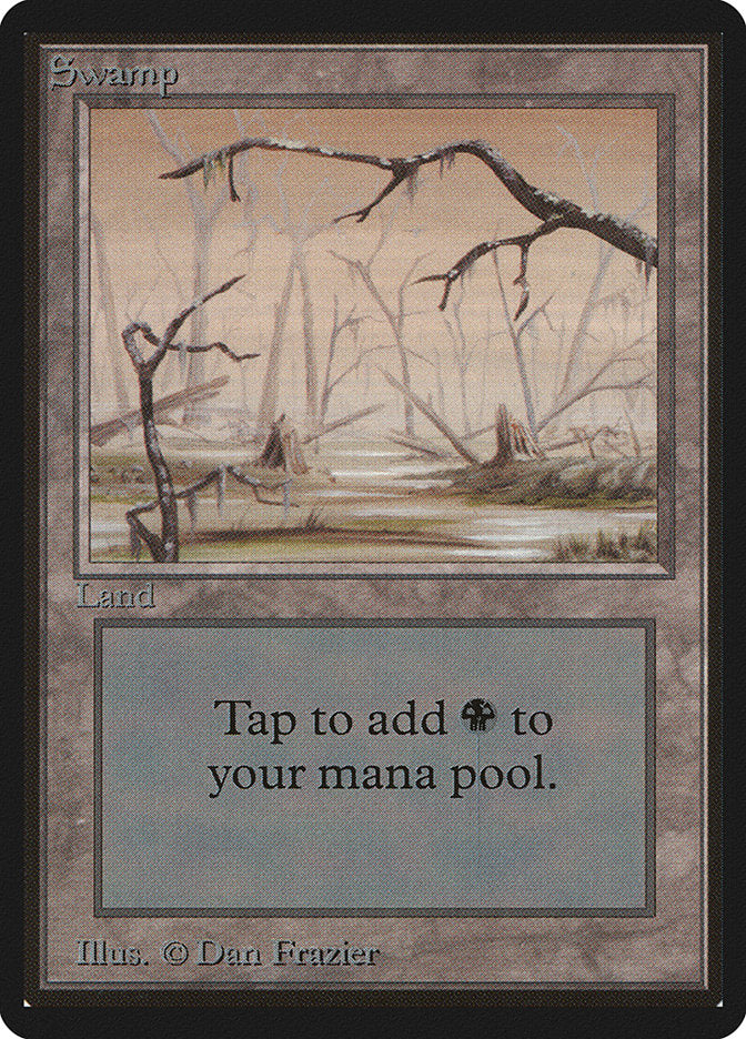 Swamp (295) [Beta Edition] Magic: The Gathering