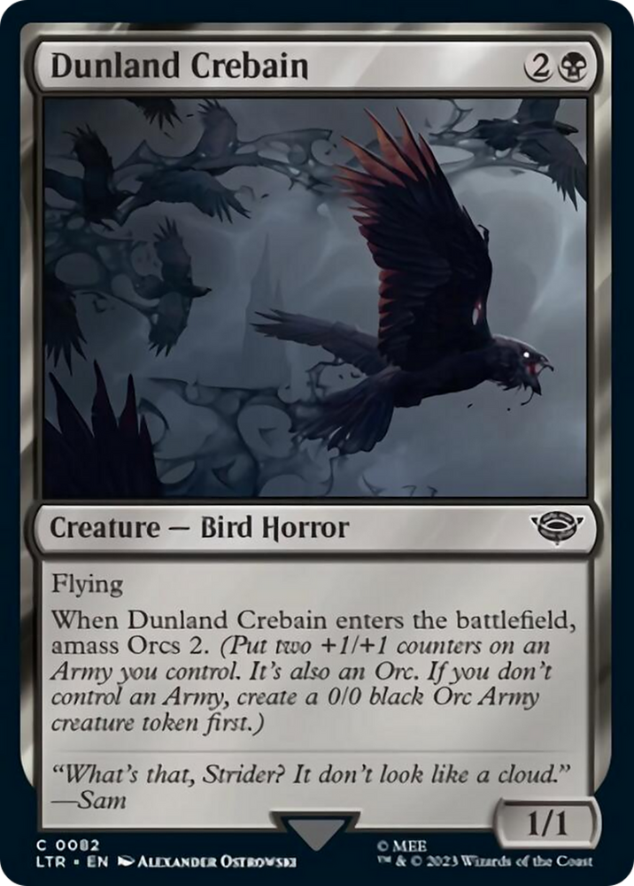 Dunland Crebain [The Lord of the Rings: Tales of Middle-Earth] Magic: The Gathering