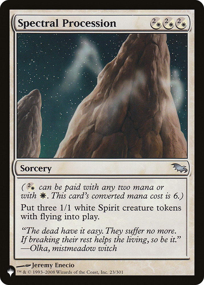 Spectral Procession [The List] Magic: The Gathering