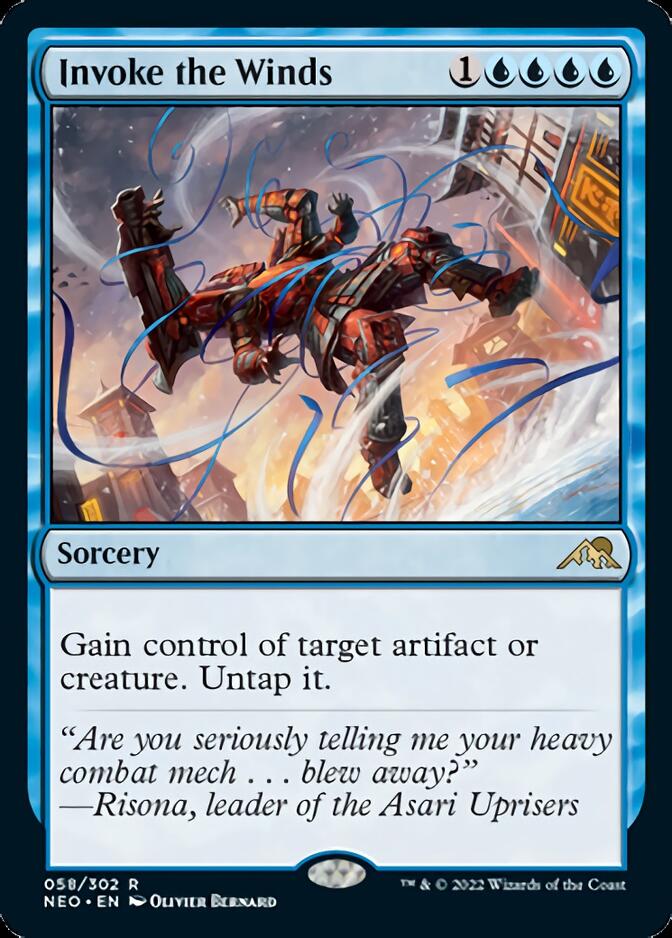 Invoke the Winds [Kamigawa: Neon Dynasty] Magic: The Gathering