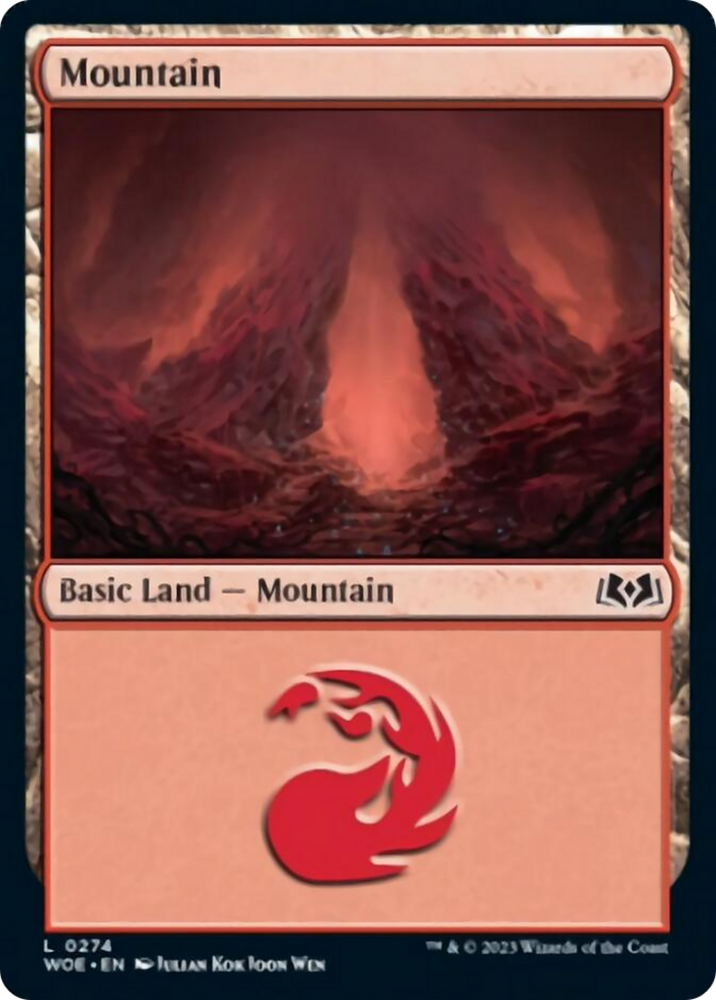 Mountain (0274) [Wilds of Eldraine] Magic: The Gathering