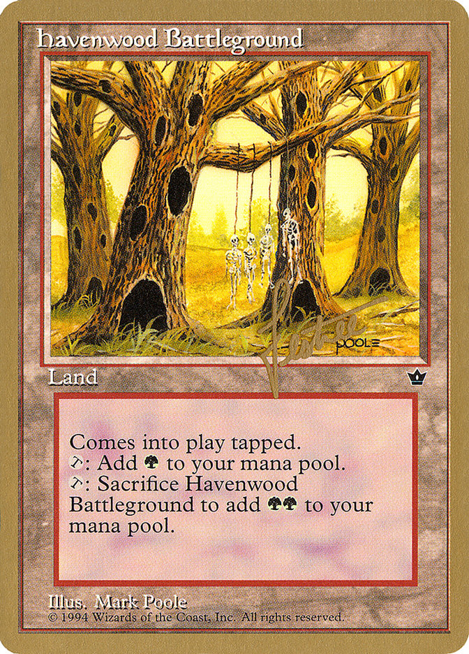 Havenwood Battleground (Bertrand Lestree) [Pro Tour Collector Set] Magic: The Gathering