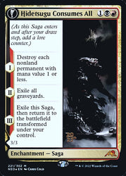 Hidetsugu Consumes All // Vessel of the All-Consuming [Kamigawa: Neon Dynasty Prerelease Promos] Magic: The Gathering