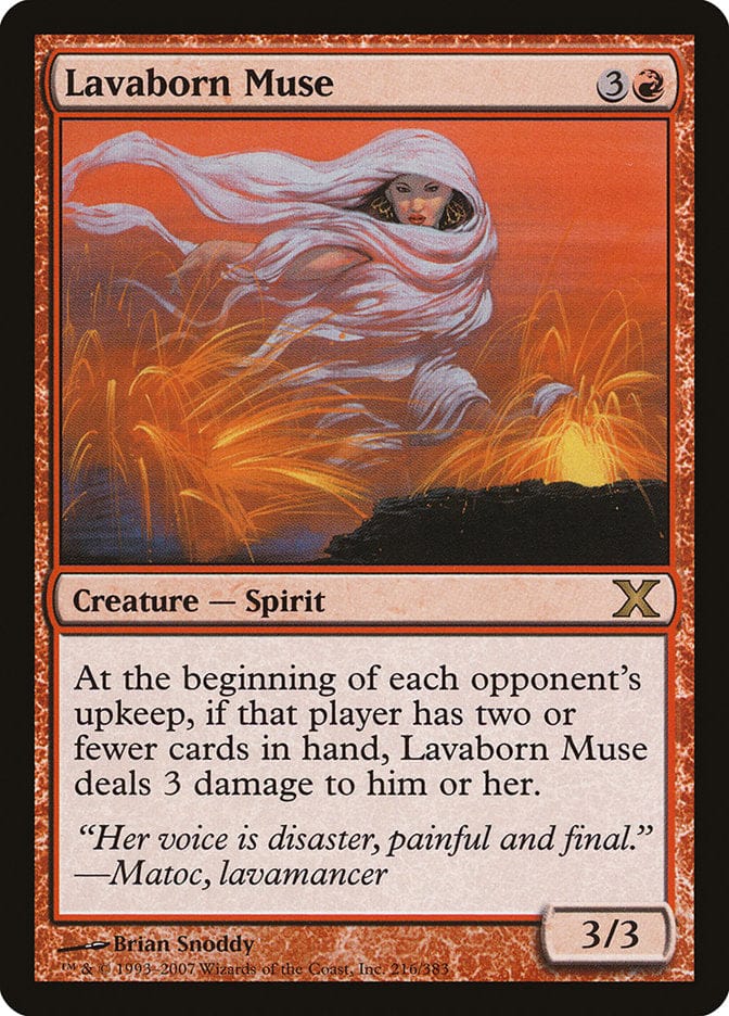 Lavaborn Muse [Tenth Edition] Magic: The Gathering