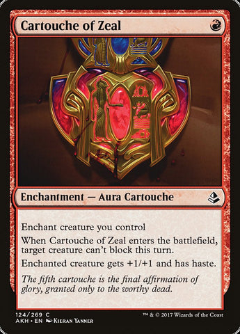 Cartouche of Zeal [Amonkhet] Magic: The Gathering
