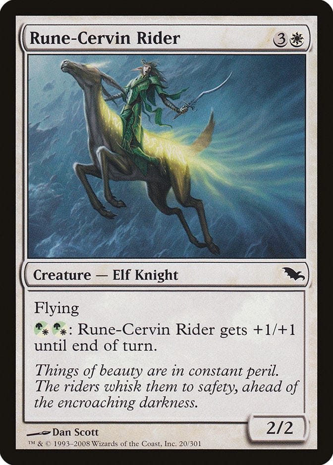 Rune-Cervin Rider [Shadowmoor] Magic: The Gathering