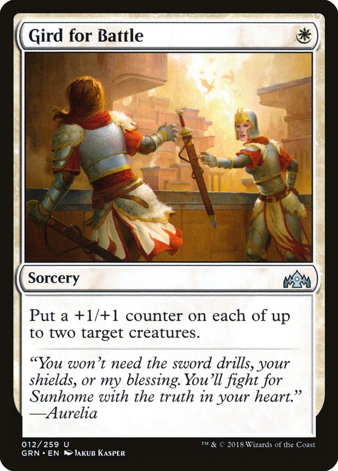 Gird for Battle [Guilds of Ravnica] Magic: The Gathering